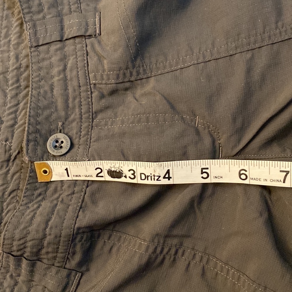 The North Face Capri pants black 6 drawstring button zipper outdoor Gorpcore - Picture 7 of 11